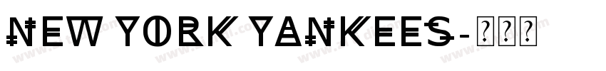 New York Yankees字体转换